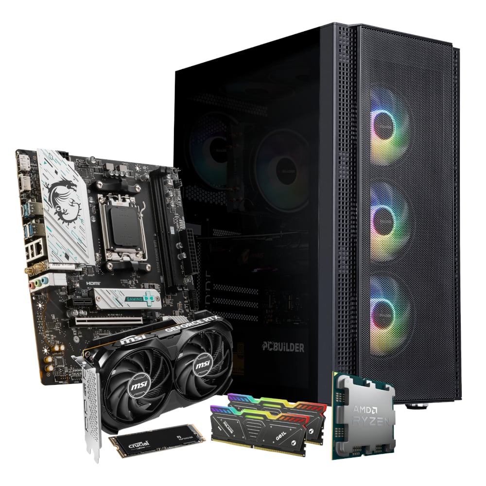 PCBuilder AMD Ryzen 5 7600 SPECIALIST Windows 11 Gaming PC