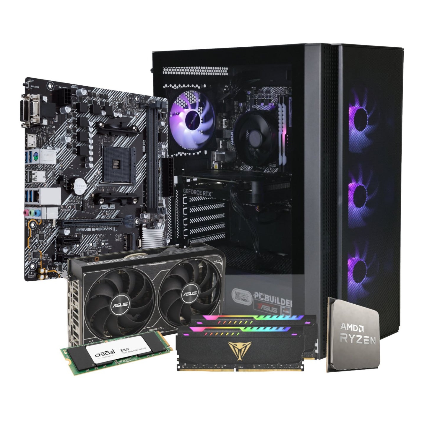 PCBuilder Ryzen 5 5600X TITAN Windows 11 Gaming PC